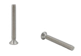 6 32*1 1/8 100PK Machine Screws English Flat Head Philips Drive Cross Stainl