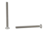 6 32*1 1/2 100PK Machine Screws English Flat Head Philips Drive Cross Stainl