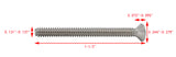 6 32*1 1/2 100PK Machine Screws English Flat Head Philips Drive Cross Stainl
