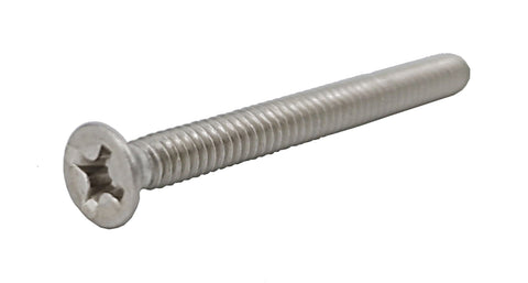 6 32*1 1/2 100PK Machine Screws English Flat Head Philips Drive Cross Stainl