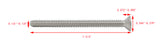 6 32*1 3/4 100PK Machine Screws English Flat Head Philips Drive Cross Stainl