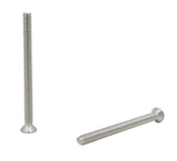 6 32*1 3/4 100PK Machine Screws English Flat Head Philips Drive Cross Stainl