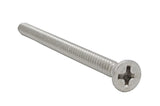 6 32*1 3/4 100PK Machine Screws English Flat Head Philips Drive Cross Stainl