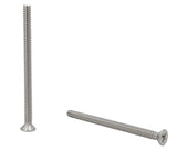 6 32*2 100PK Machine Screws English Flat Head Philips Drive Cross Stainless