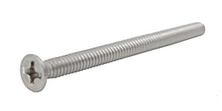 6 32*2 100PK Machine Screws English Flat Head Philips Drive Cross Stainless