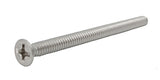 6 32*2 100PK Machine Screws English Flat Head Philips Drive Cross Stainless