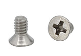 8 32*5/16 100PK Machine Screws English Flat Head Philips Drive Cross Stainle