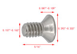 8 32*5/16 100PK Machine Screws English Flat Head Philips Drive Cross Stainle