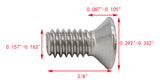 8 32*3/8 100PK Machine Screws English Flat Head Philips Drive Cross Stainles