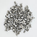8 32*3/8 100PK Machine Screws English Flat Head Philips Drive Cross Stainles
