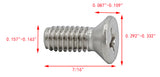 8 32*7/16 100PK Machine Screws English Flat Head Philips Drive Cross Stainle