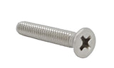 8 32*1 100PK Machine Screws English Flat Head Philips Drive Cross Stainless