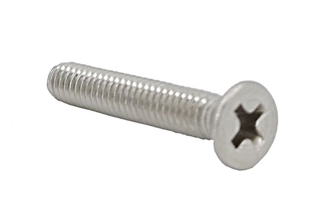 8 32*1 100PK Machine Screws English Flat Head Philips Drive Cross Stainless