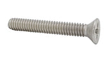 8 32*1 1/8 100PK Machine Screws English Flat Head Philips Drive Cross Stainl