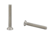 8 32*1 1/8 100PK Machine Screws English Flat Head Philips Drive Cross Stainl