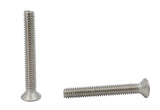 8 32*1 1/4 100PK Machine Screws English Flat Head Philips Drive Cross Stainl