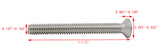 8 32*1 1/2 100PK Machine Screws English Flat Head Philips Drive Cross Stainl