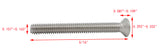 8 32*1 3/4 100PK Machine Screws English Flat Head Philips Drive Cross Stainl