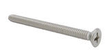 8 32*2 100PK Machine Screws English Flat Head Philips Drive Cross Stainless