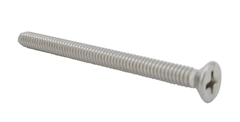 8 32*2 100PK Machine Screws English Flat Head Philips Drive Cross Stainless