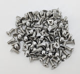 10 24*7/16 100PK Machine Screws English Flat Head Philips Drive Cross Stainl