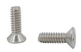 10 24*5/8 100PK Machine Screws English Flat Head Philips Drive Cross Stainle
