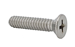 10 24*7/8 100PK Machine Screws English Flat Head Philips Drive Cross Stainle