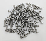 10 24*7/8 100PK Machine Screws English Flat Head Philips Drive Cross Stainle