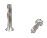 10 24*1 100PK Machine Screws English Flat Head Philips Drive Cross Stainless