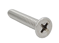 10 24*1 1/8 100PK Machine Screws English Flat Head Philips Drive Cross Stain