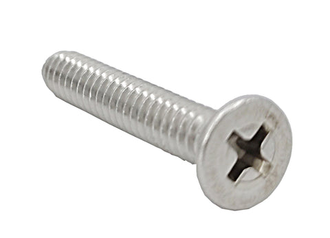 10 24*1 1/8 100PK Machine Screws English Flat Head Philips Drive Cross Stain