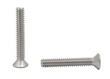 10 24*1 1/4 100PK Machine Screws English Flat Head Philips Drive Cross Stain