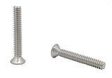 10 24*1 1/4 100PK Machine Screws English Flat Head Philips Drive Cross Stain