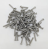 10 24*1 1/4 100PK Machine Screws English Flat Head Philips Drive Cross Stain