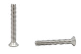 10 24*1 3/8 100PK Machine Screws English Flat Head Philips Drive Cross Stain