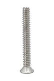 10 24*1 1/2 100PK Machine Screws English Flat Head Philips Drive Cross Stain