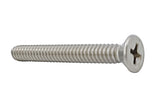 10 24*1 1/2 100PK Machine Screws English Flat Head Philips Drive Cross Stain