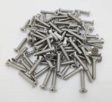 10 32*1 100PK Machine Screws English Flat Head Philips Drive Cross Stainless