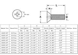 10 32*1 100PK Machine Screws English Flat Head Philips Drive Cross Stainless