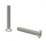 10 32*1 1/4 100PK Machine Screws English Flat Head Philips Drive Cross Stain