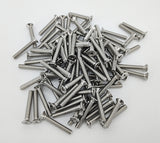 10 32*1 1/4 100PK Machine Screws English Flat Head Philips Drive Cross Stain