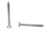 FixtureDisplays® #6 1 1/4" Wood Screw 100PCS Stainless Steel Counter Sunk Head Self Tapping Wood Screws 317959