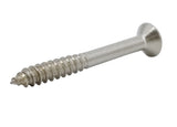 FixtureDisplays® #6 1 1/4" Wood Screw 100PCS Stainless Steel Counter Sunk Head Self Tapping Wood Screws 317959