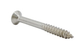 FixtureDisplays® #6 1 1/4" Wood Screw 100PCS Stainless Steel Counter Sunk Head Self Tapping Wood Screws 317959