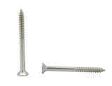 FixtureDisplays® #6 1 1/2" Wood Screw 100PCS Stainless Steel Counter Sunk Head Self Tapping Wood Screws 317960