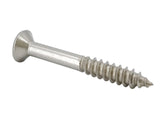FixtureDisplays® #8 1 1/4" Wood Screw 100PCS Stainless Steel Counter Sunk Head Self Tapping Wood Screws 318171