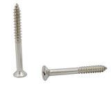 FixtureDisplays® #8 1 1/2" Wood Screw 100PCS Stainless Steel Counter Sunk Head Self Tapping Wood Screws 318172