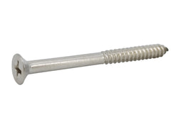 FixtureDisplays® #8 2" Wood Screw 100PCS Stainless Steel Counter Sunk Head Self Tapping Wood Screws 318174