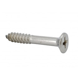 FixtureDisplays® #10 1 1/4" Wood Screw 100PCS Stainless Steel Counter Sunk Head Self Tapping Wood Screws 318385