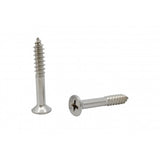 FixtureDisplays® #10 1 1/4" Wood Screw 100PCS Stainless Steel Counter Sunk Head Self Tapping Wood Screws 318385